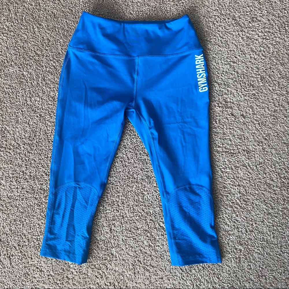 Gymshark turbo compression leggings cobalt blue size small